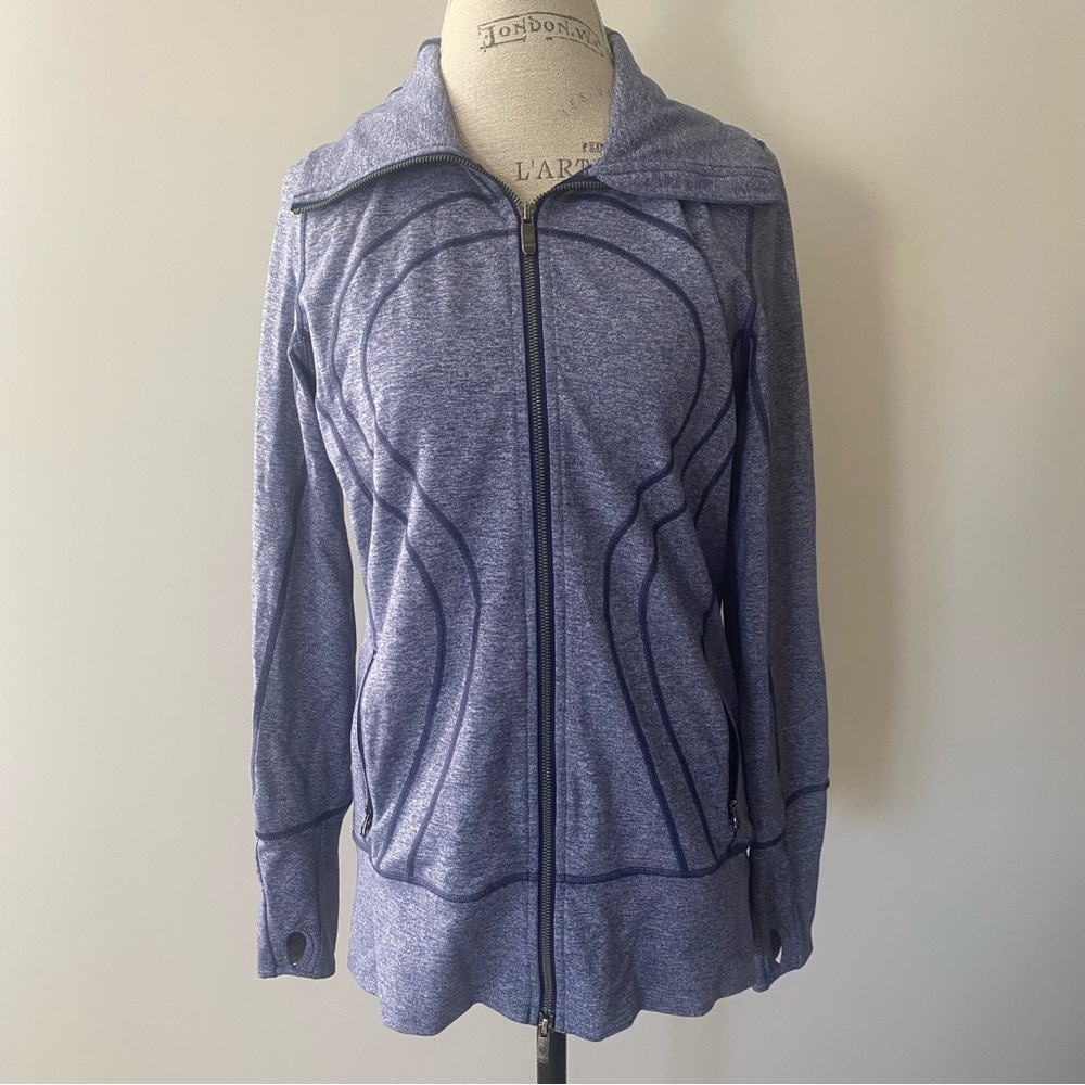 Lululemon Stride Jacket II Heathered Hero Blue - lulu fanatics